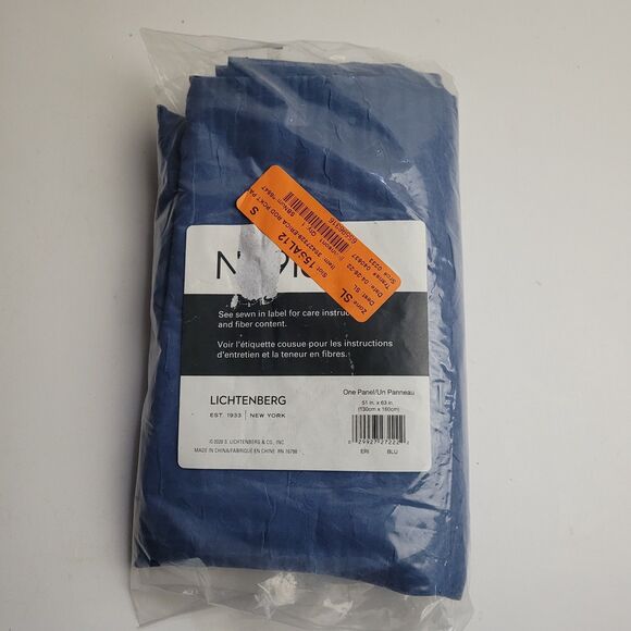 No. 918 Other - NEW No. 918 Erica crushed sheer voile curtain panel 'Blue'  51 x 63 inch . #BT2